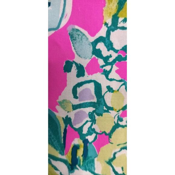 4170) Lily Pullitzer Tropical Harbor Island Rayon Tunic Top Size Medium - Picture 6 of 10